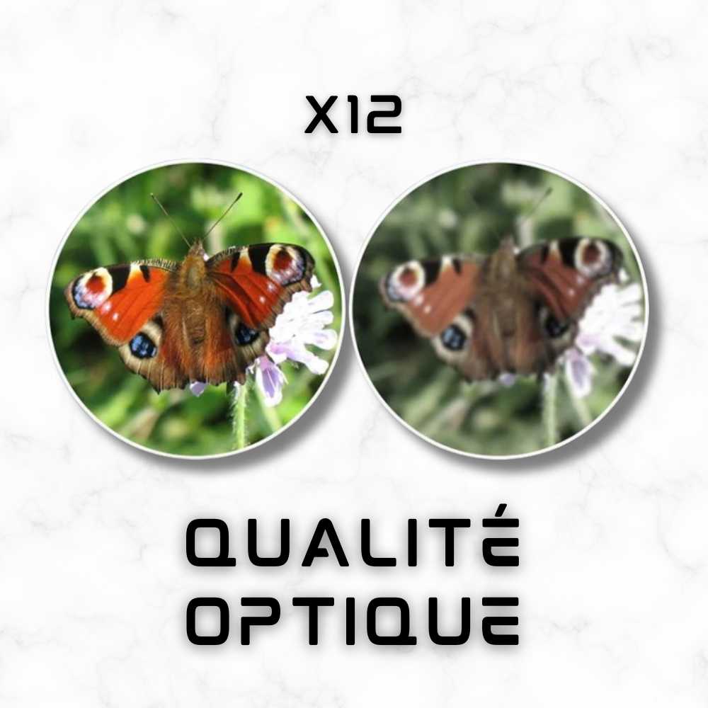 qualité optique du Monoculaire 12x50.